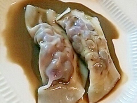 餃子の皮で、簡単、抹茶スイーツラビオリ